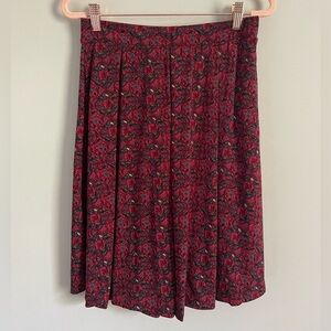 Lularoe Madison Skirt with Dark Toned Vine Pattern